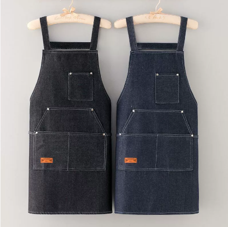 ✨ Tablier en denim ultra-résistant Cozy Comfort™ – Fini les taches et les salissures ! Grande poche avant | Réduction de Noël : -40 % 🎁