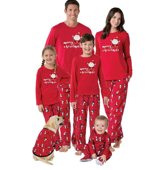 🎅✨ Ensemble pyjama de Noël douillet pour toute la famille – Convient aux parents et aux enfants | Offre de Noël – 40 % de réduction 🎁