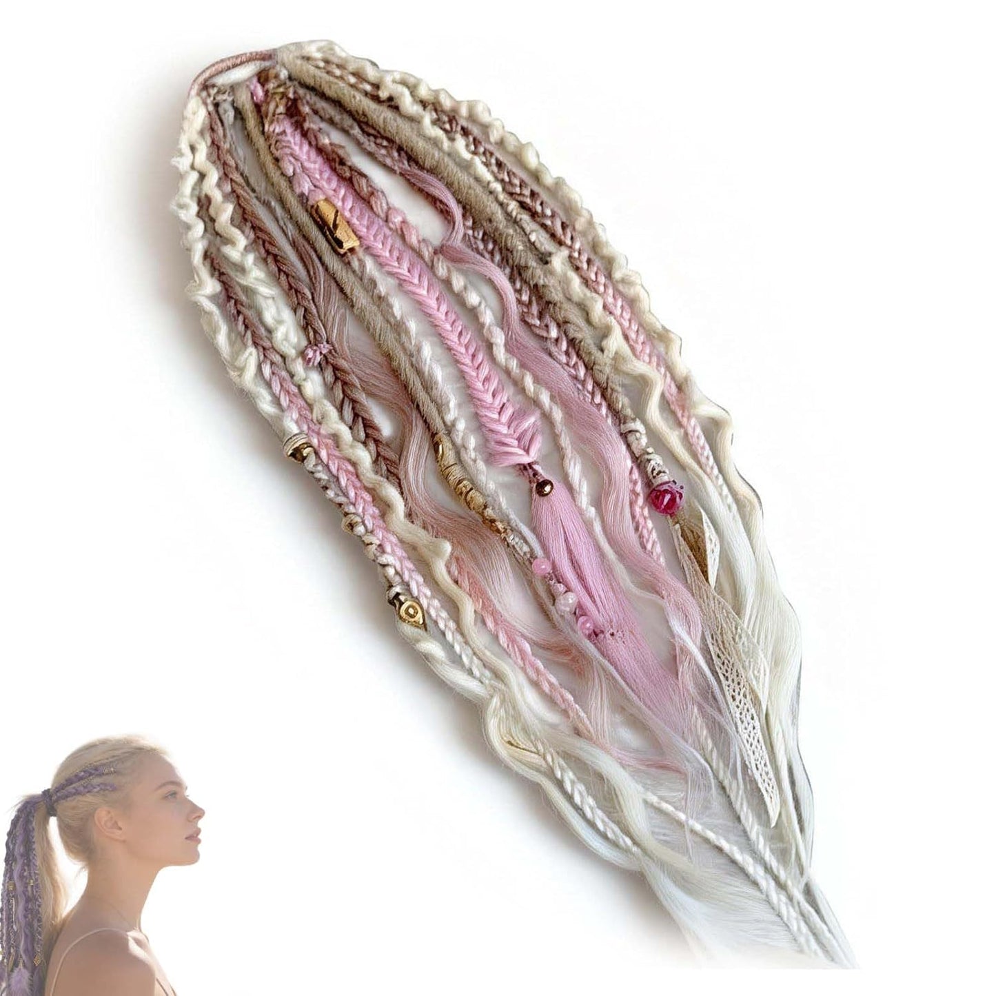 👩🏼🦱Elastischer Dreadlock-Pferdeschwanz, Salty Soul