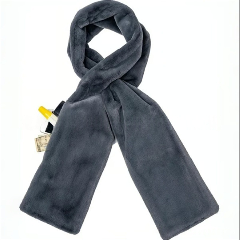 Kuschelwohl™ Kuschelschal mit Geheimtasche – Hautfreundlich, Sicher & Praktisch 🧣🎁 (Weihnachts-Sale)