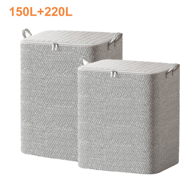 🔔NEUJAHRSANGEBOT: 50 % RABATT🔥 Extra große Aufbewahrungsbox mit Deckel – vielseitig einsetzbar für Kleidung, Decken und Bettwäsche