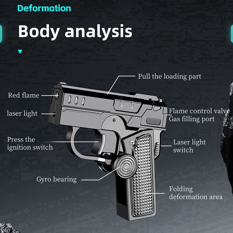 🔥⚡Multifunktionales, faltbares, winddichtes Feuerzeug