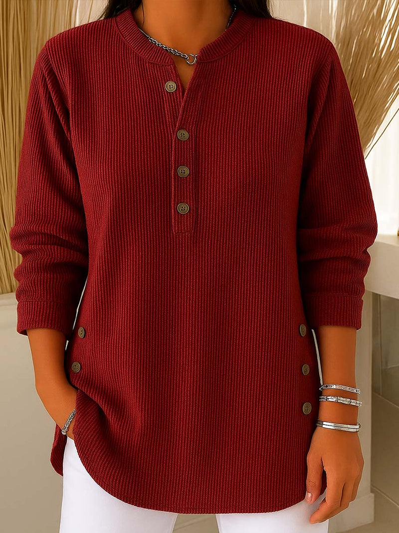 Pull en maille pour femme – Col rond confortable, manches longues et coupe décontractée | Promotions de Noël hiver 2025 – Jusqu'à 40 % de réduction 
