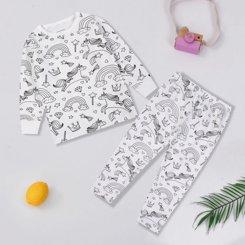 🎅Prévente de Noël🎁🎨Coloriage de pyjamas de dessin animé à faire soi-même pour enfants