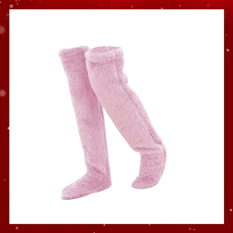 Chaussettes hautes en polaire veloutée – Édition Noël ❄️🎅 | Vente flash et réduction Black Friday !