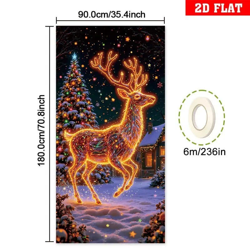 ⏰Christmas Limited Sale 49% OFF!!🎄Weihnachtstür-Deko für sofortige Festtagsdekoration