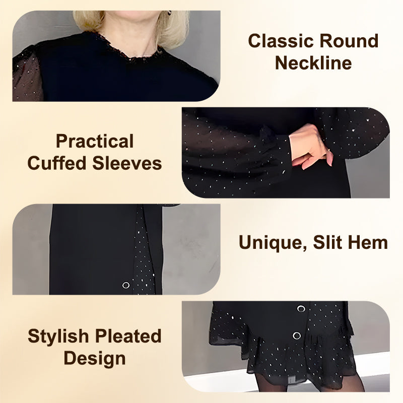 🎄 Robe patchwork élégante Cozy Comfort™ – Coupe décontractée, confort optimal et réduction de Noël ! ✨ 