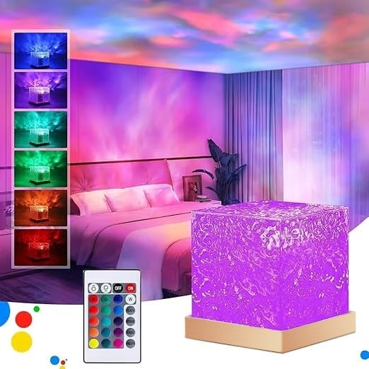 🔥LAST DAY SALE - 49% OFF✨Aurora Borealis Nachtlicht-Projektor – RGB Farbwechsel, Touch-Steuerung, Weihnachtsrabatt 🎄