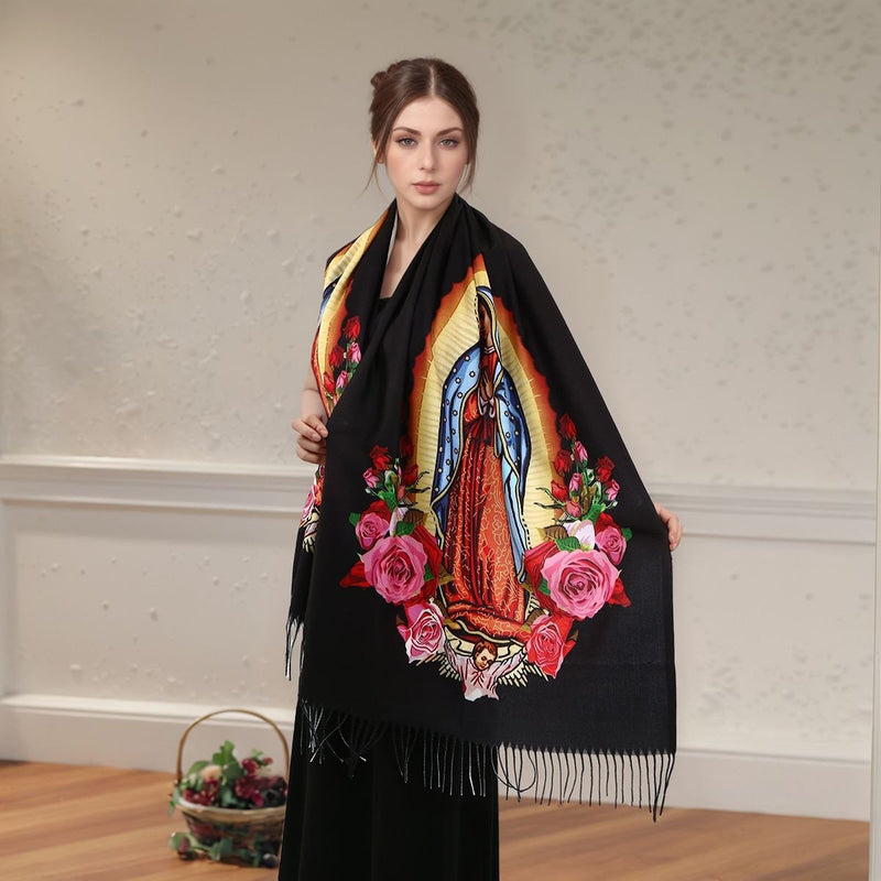 🎄Écharpe Grâce Céleste – Élégance divine et chaleur spirituelle 💫🧣