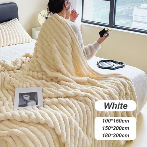 🌙 Ultraweiche Thermo-Flanell-Kuscheldecke – hautfreundlich, atmungsaktiv & extra warm ❄️🛏️
