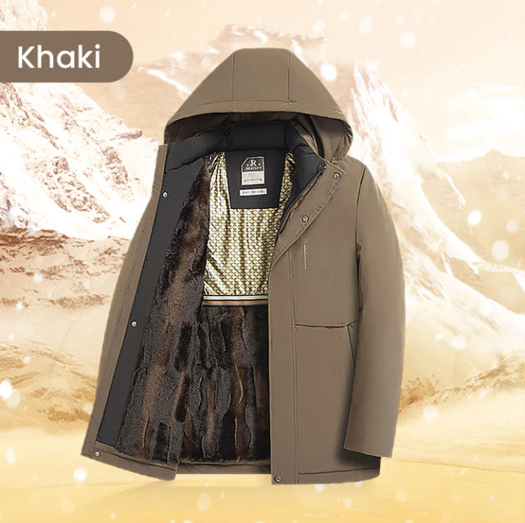 🔥Heißer Verkauf🔥Thermo-Parka mit Kapuze für Herren