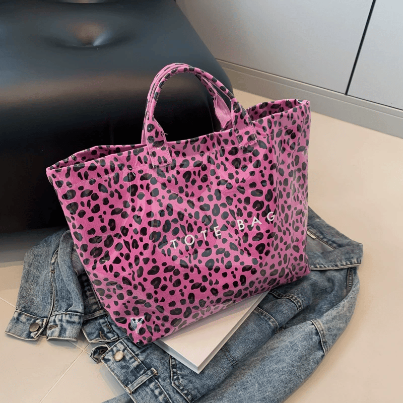👜 Sac fourre-tout Cozy™ Designer avec imprimé lettres (Vente directe) – 👜 Accessoire tendance – 🎄 Remise immédiate pendant les soldes de Noël