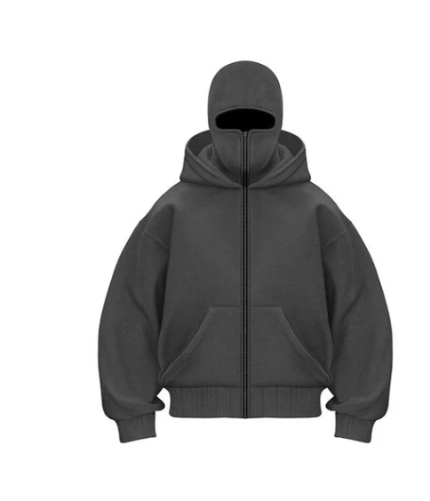 NINJA-KAPUZENPULLOVER MIT STURMHAUBE