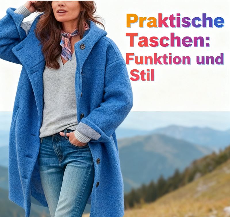 Manteau en laine douillet à capuche – élégant et coupe-vent, parfait pour les journées froides ! ❄️🧥