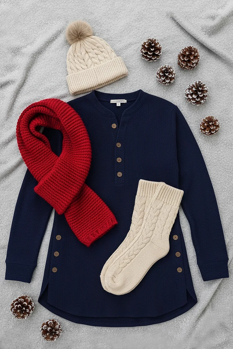 Pull en maille pour femme – Col rond confortable, manches longues et coupe décontractée | Promotions de Noël hiver 2025 – Jusqu'à 40 % de réduction 