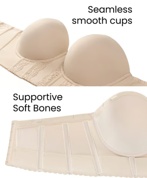 🔥PROMOTION EXCEPTIONNELLE 🔥 Soutien-gorge sans bretelles à dos échancré 