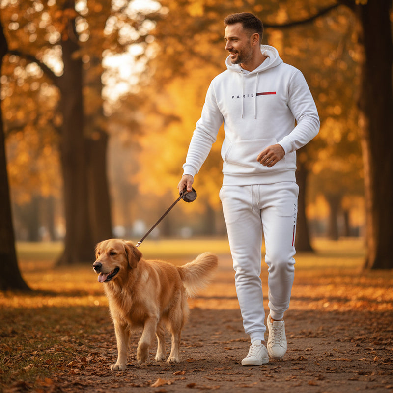 Herren-Trainingsanzug-Set mit Kapuze