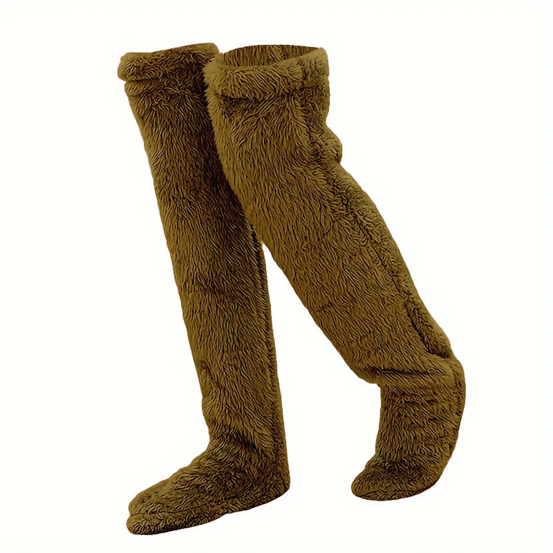 Chaussettes hautes en polaire veloutée – Édition Noël ❄️🎅 | Vente flash et réduction Black Friday !
