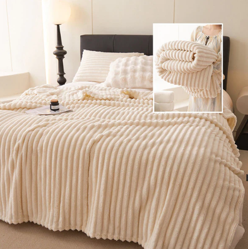 🌙 Ultraweiche Thermo-Flanell-Kuscheldecke – hautfreundlich, atmungsaktiv & extra warm ❄️🛏️