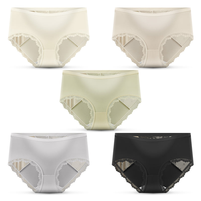⌛ Plus que 3 jours ! 50 % de réduction sur tout ! ⏰ Culottes taille mi-haute en dentelle douce pour femmes 