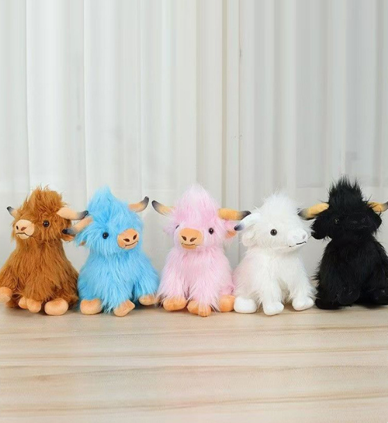 🥳 Mega-rea 60% DE RÉDUCTION 🎁Söt Tecknad Highland Cow Gosedjur🔥