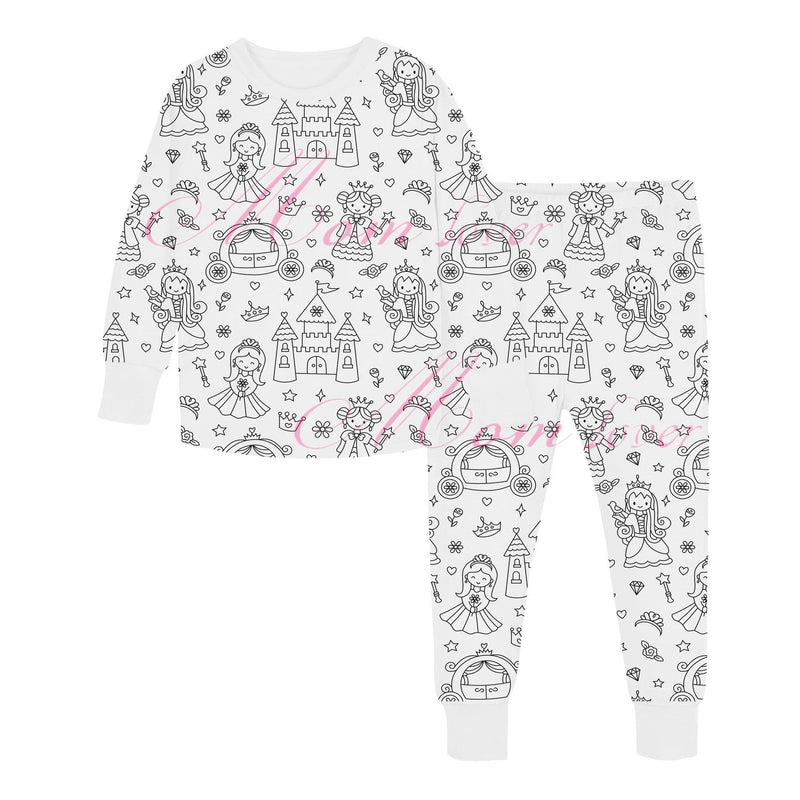 🎅Prévente de Noël🎁🎨Coloriage de pyjamas de dessin animé à faire soi-même pour enfants