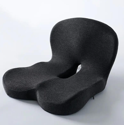 🪑 Kuschelwohl Ergonomischer Bodenstuhl – Sitzkissen mit Rückenlehne, Steißbeinaussparung & rutschfester Basis 🌬️