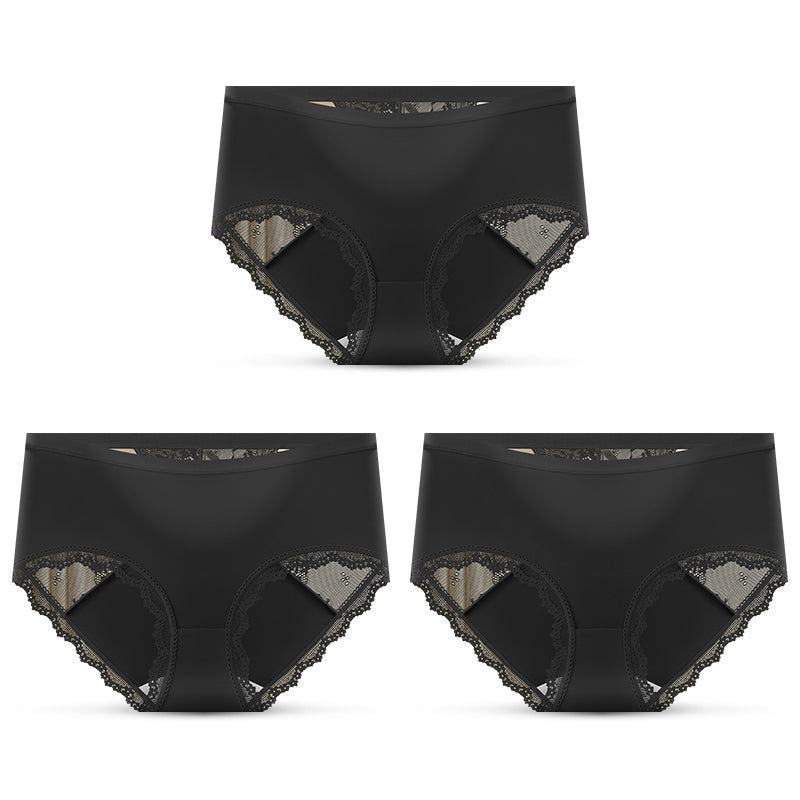 ⌛ Plus que 3 jours ! 50 % de réduction sur tout ! ⏰ Culottes taille mi-haute en dentelle douce pour femmes 