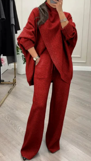 🔥Méga offre du Black Friday ! – 50 % de réduction !🔥Ensemble pull et pantalon oversize pour femme 
