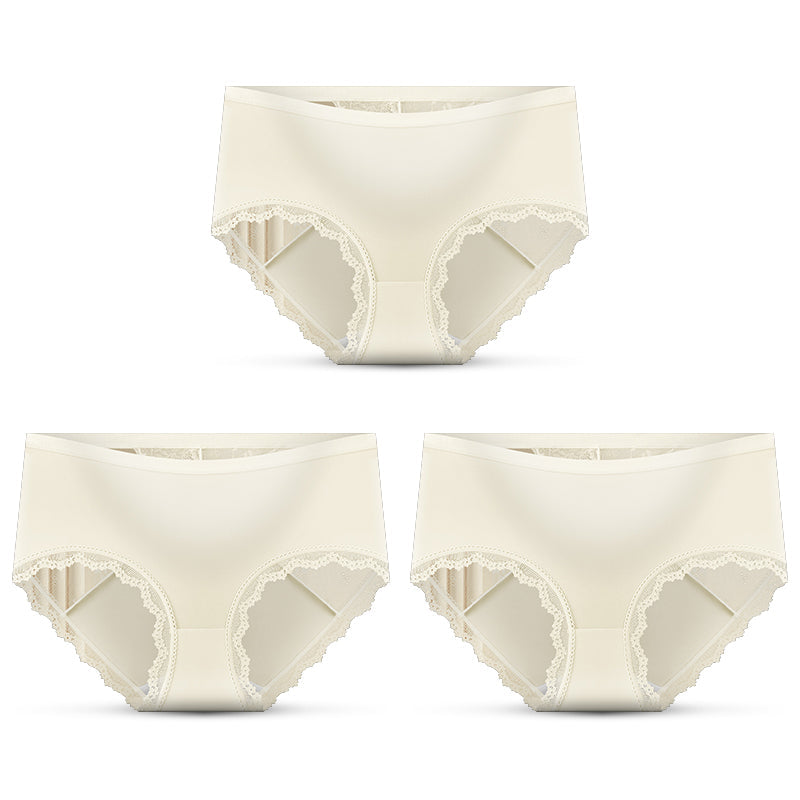 ⌛ Plus que 3 jours ! 50 % de réduction sur tout ! ⏰ Culottes taille mi-haute en dentelle douce pour femmes 