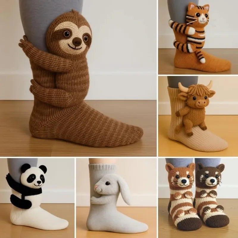 🔥 Zeitlich begrenztes Angebot: 49 % Rabatt 🦥 3D-Tiersocken 🧦