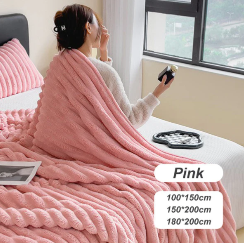 🌙 Ultraweiche Thermo-Flanell-Kuscheldecke – hautfreundlich, atmungsaktiv & extra warm ❄️🛏️