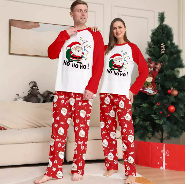 🎅✨ Ensemble pyjama de Noël douillet pour toute la famille – Convient aux parents et aux enfants | Offre de Noël – 40 % de réduction 🎁 