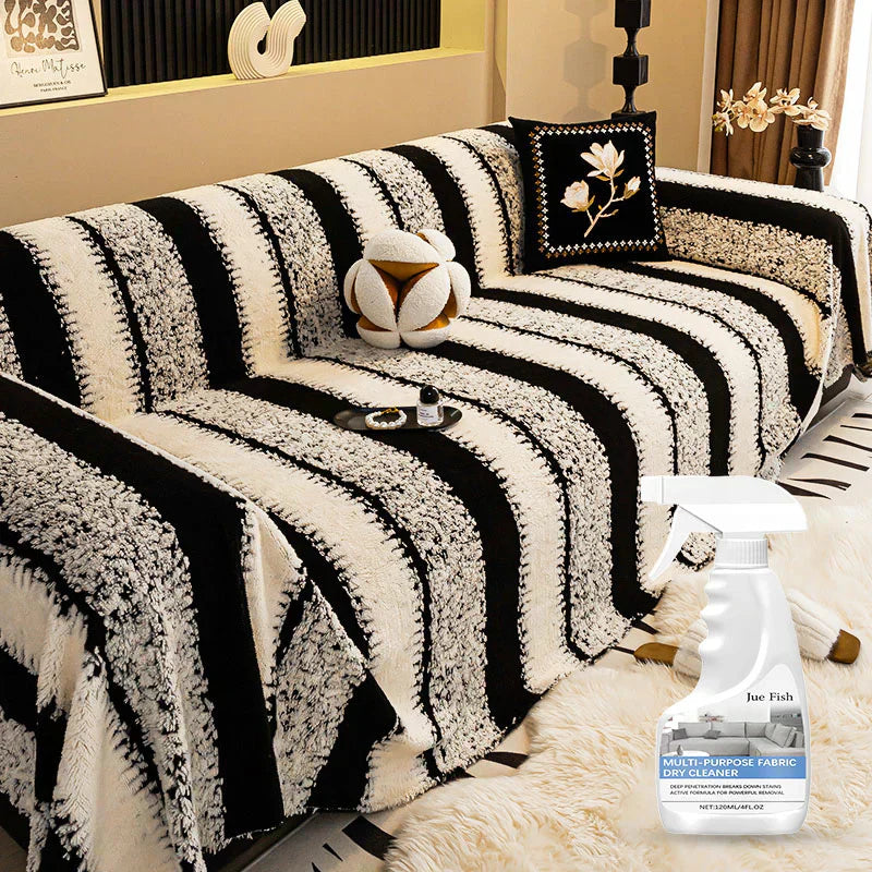 🛋️ 50% RABATT 2026! ✨ Plüsch Sofaüberwurf - Extra Dicke & Rutschfeste Decke mit Elastischen Kanten für Herbst und Winter 🍂❄️