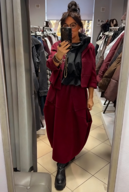 Ensemble manteau et jupe élégant Kuschelwohl™ – Tendance et chaud (Grandes soldes de Noël 🎄) 