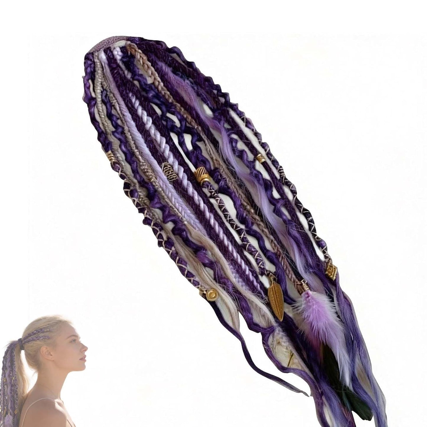 👩🏼‍🦱Elastischer Dreadlock-Pferdeschwanz, Salty Soul