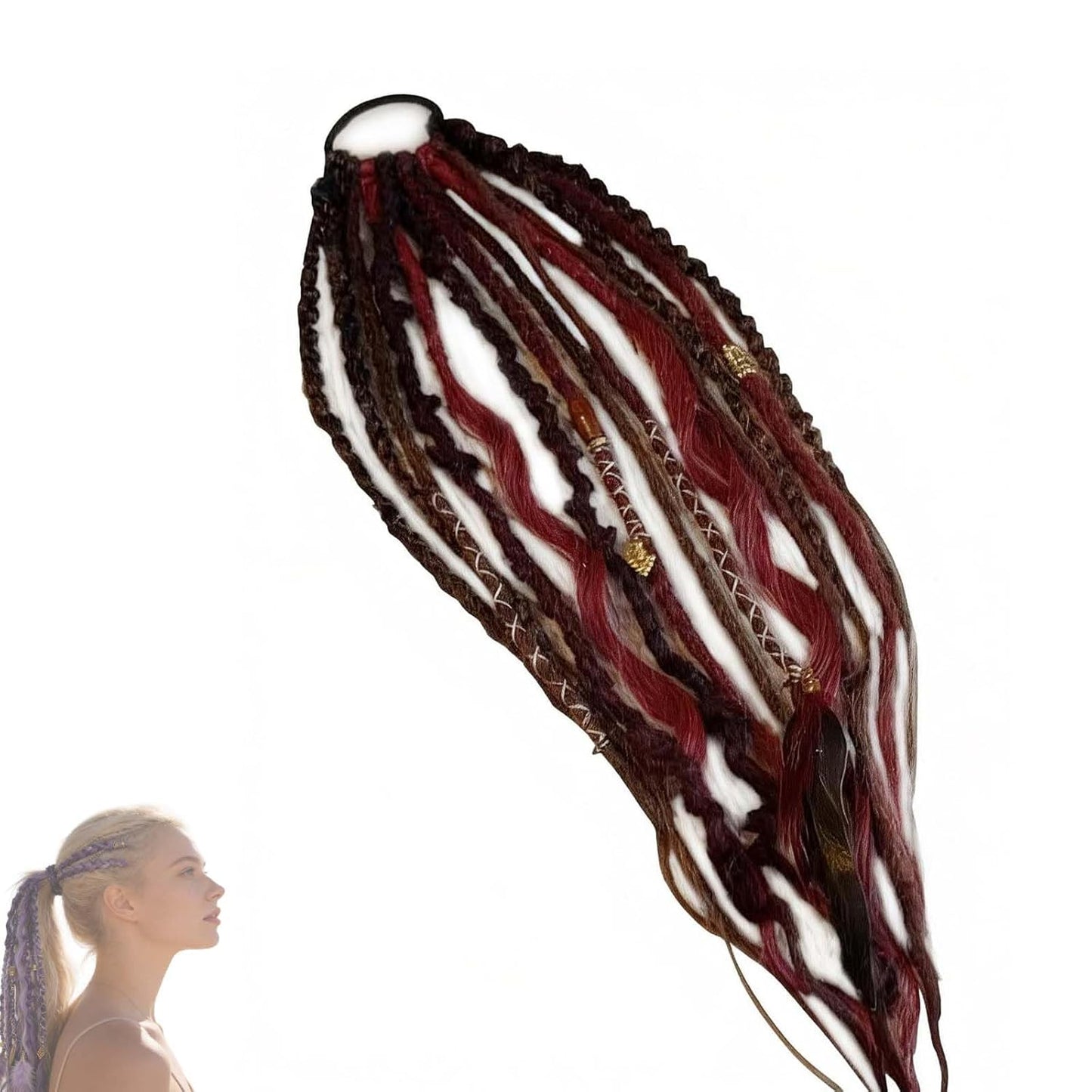 👩🏼‍🦱Elastischer Dreadlock-Pferdeschwanz, Salty Soul