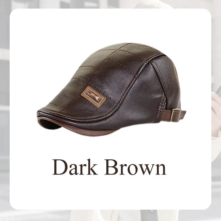 🎄 Béret en cuir Kuschelwohl™ – Chapeau d'hiver pour homme | Remise de Noël maintenant –40% 🎁 