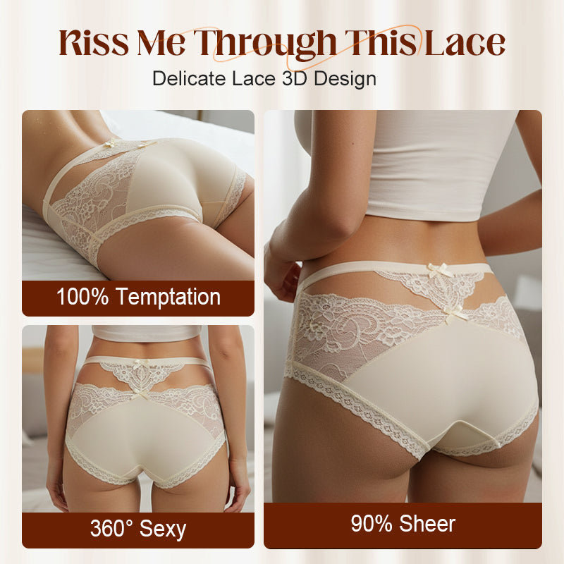 ⌛ Plus que 3 jours ! 50 % de réduction sur tout ! ⏰ Culottes taille mi-haute en dentelle douce pour femmes 