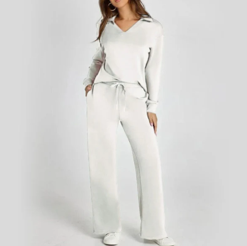 🎁Heißer Verkauf 49 % RABATT⏳ 2-teilige Outfits für Damen, lässige Langarm-Trainingsanzüge