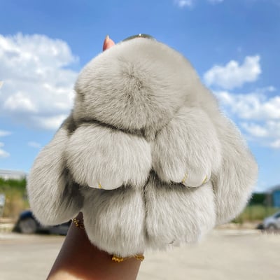 🔥Solange der Vorrat reicht 40 % Rabatt!🎉Handgemachte weiche Bunny PomPom-Anhänger