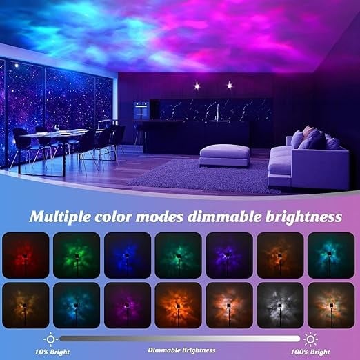 🔥LAST DAY SALE - 49% OFF✨Aurora Borealis Nachtlicht-Projektor – RGB Farbwechsel, Touch-Steuerung, Weihnachtsrabatt 🎄