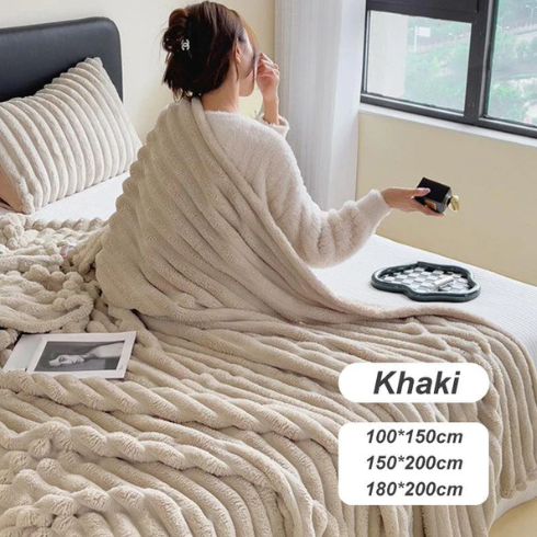 🌙 Ultraweiche Thermo-Flanell-Kuscheldecke – hautfreundlich, atmungsaktiv & extra warm ❄️🛏️