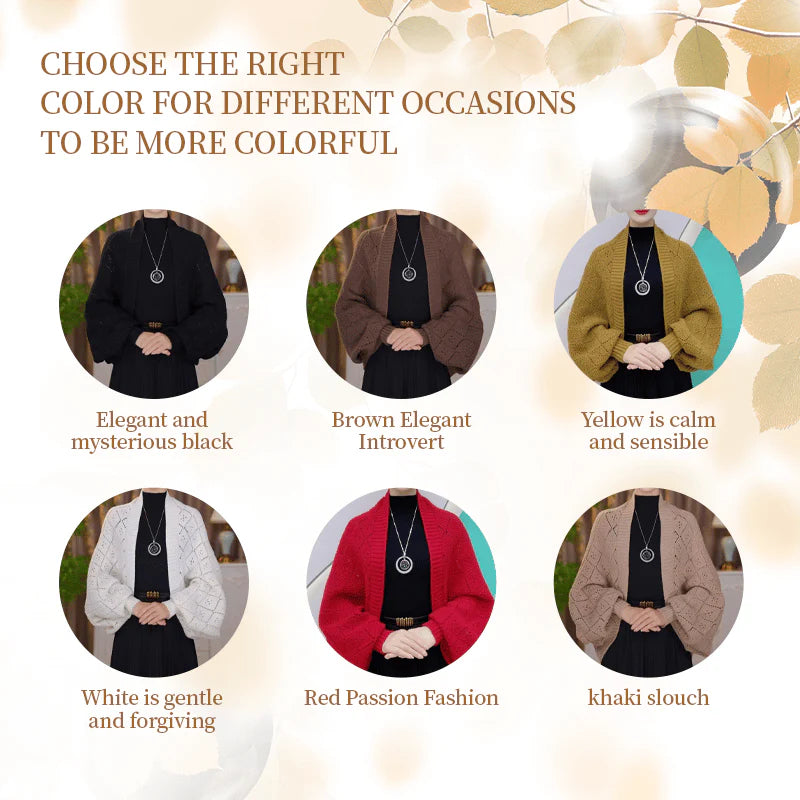 🧶✨Boléro en maille ajourée – l'élégance rencontre le confort | SOLDES BLACK FRIDAY -50 % ! 🖤