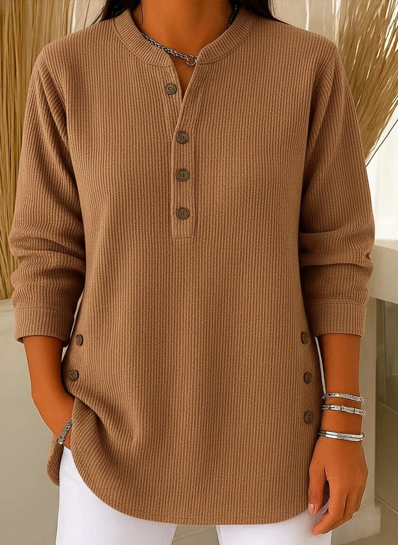Pull en maille pour femme – Col rond confortable, manches longues et coupe décontractée | Promotions de Noël hiver 2025 – Jusqu'à 40 % de réduction 