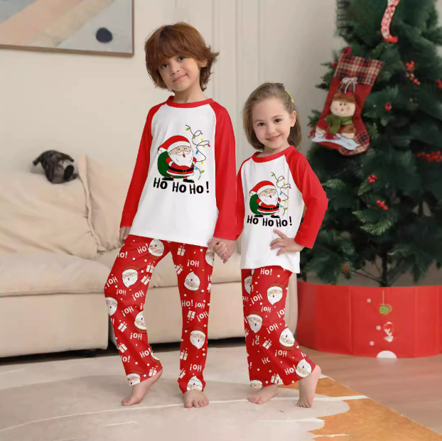 🎅✨ Ensemble pyjama de Noël douillet pour toute la famille – Convient aux parents et aux enfants | Offre de Noël – 40 % de réduction 🎁 