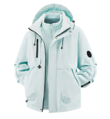 🧥❄️ Veste thermique confortable pour homme avec capuche et doublure polaire – Déperlante, coupe-vent et chaude