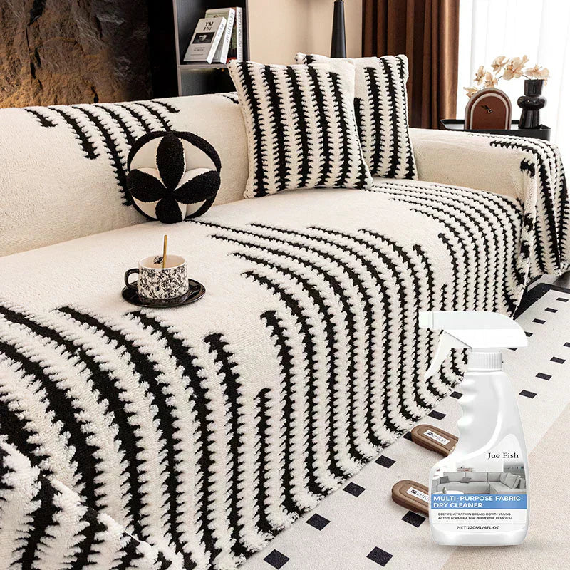 🛋️ 50% RABATT 2026! ✨ Plüsch Sofaüberwurf - Extra Dicke & Rutschfeste Decke mit Elastischen Kanten für Herbst und Winter 🍂❄️