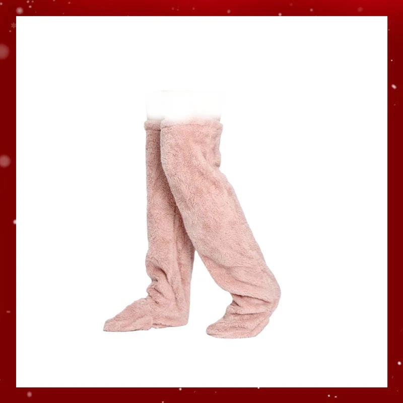 Chaussettes hautes en polaire veloutée – Édition Noël ❄️🎅 | Vente flash et réduction Black Friday !