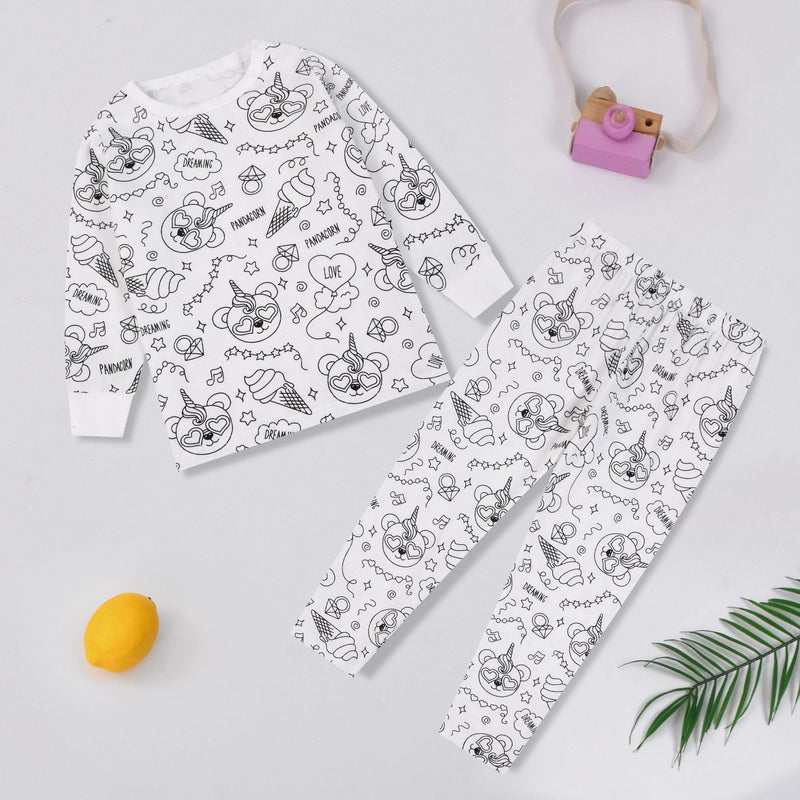 🎅Prévente de Noël🎁🎨Coloriage de pyjamas de dessin animé à faire soi-même pour enfants